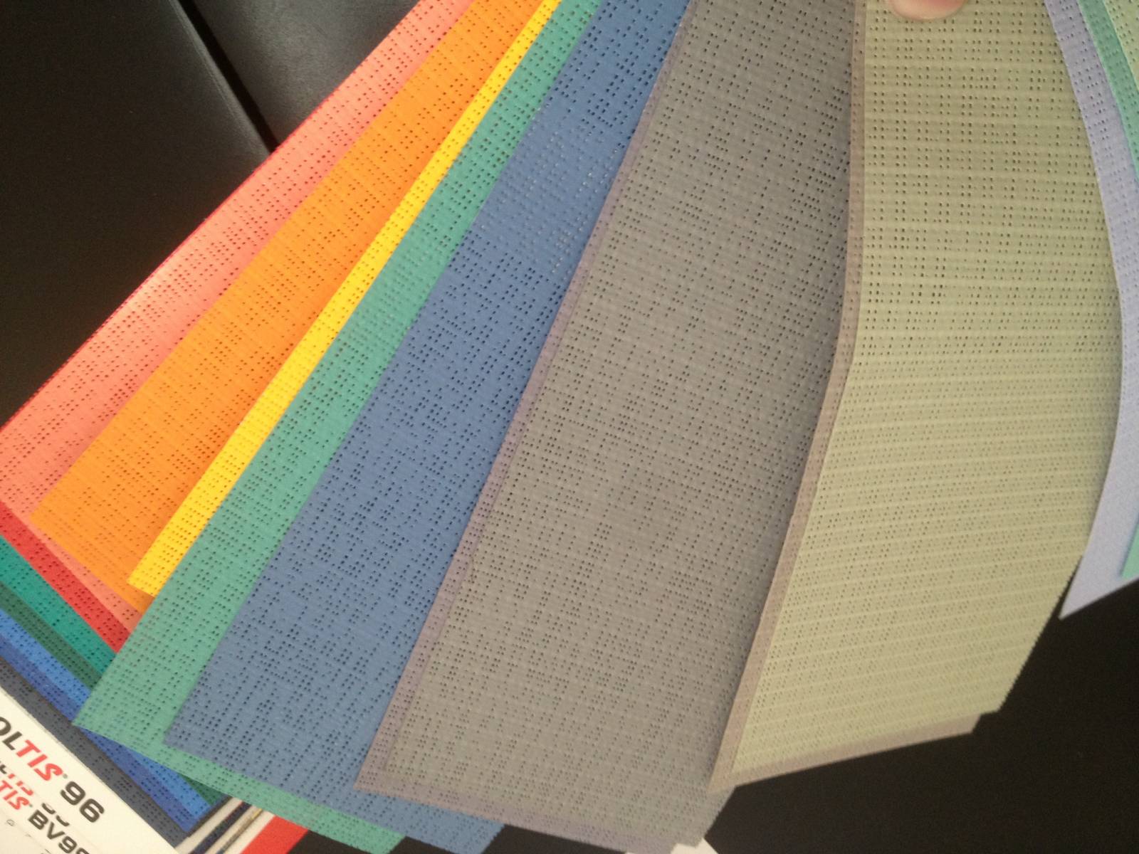 Coloris de toile PVC 