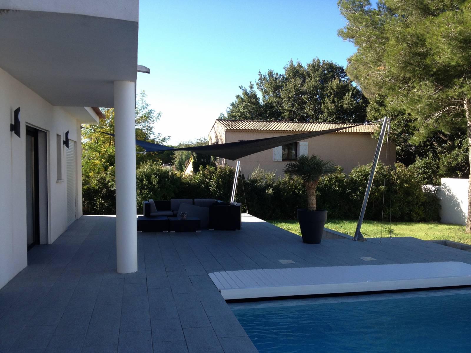 Voile d'ombrage sur Mesure Valbonne 