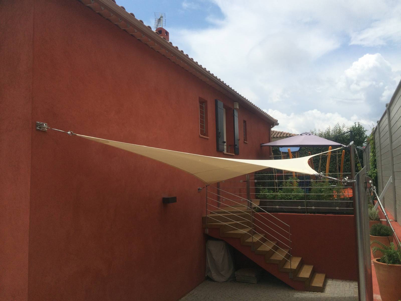 Voile d'ombrage sur mesure le Castellet Var 