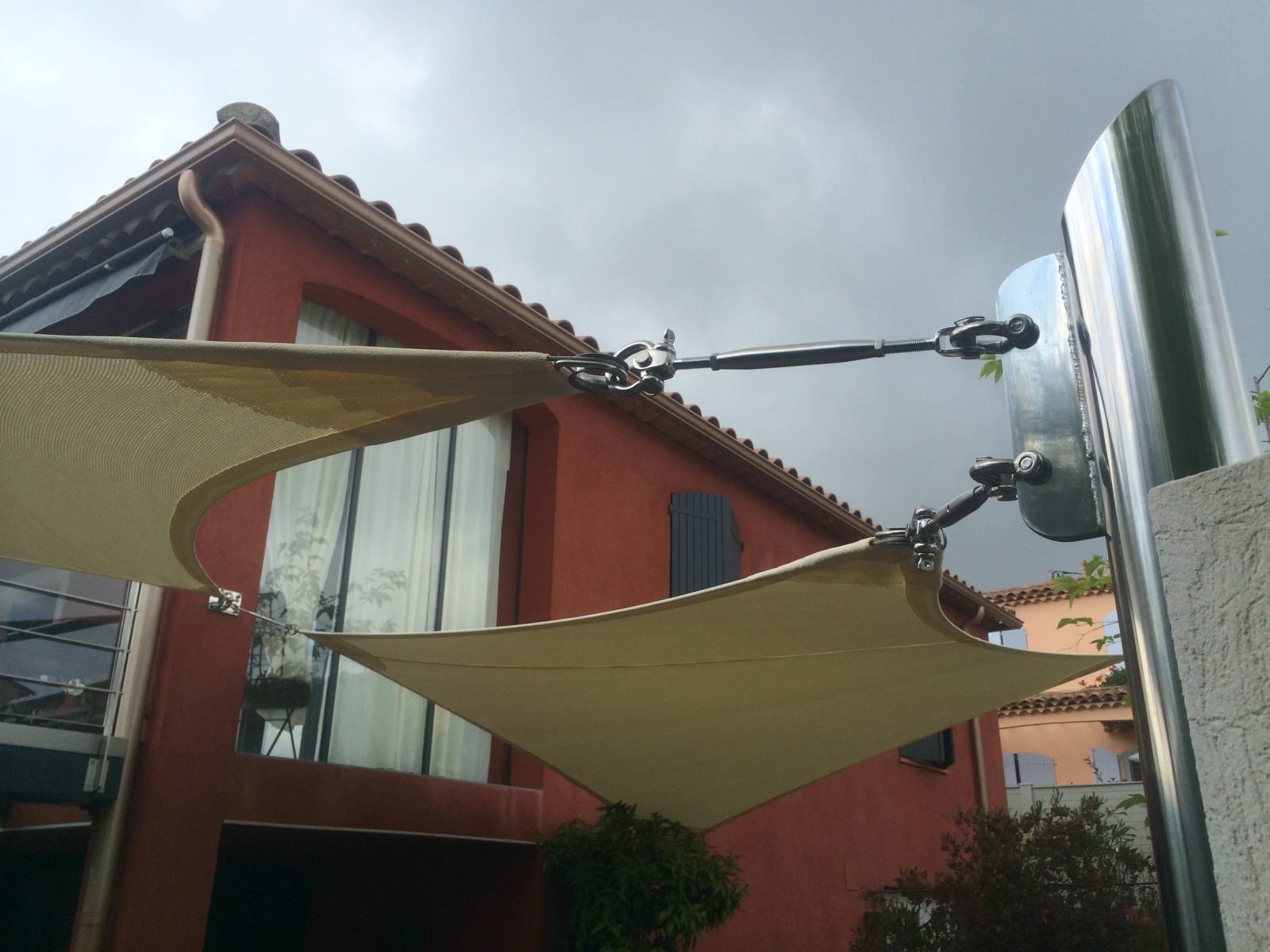 Etude de projet de voile d'ombrage à Cannes à proximité de Saint Raphael