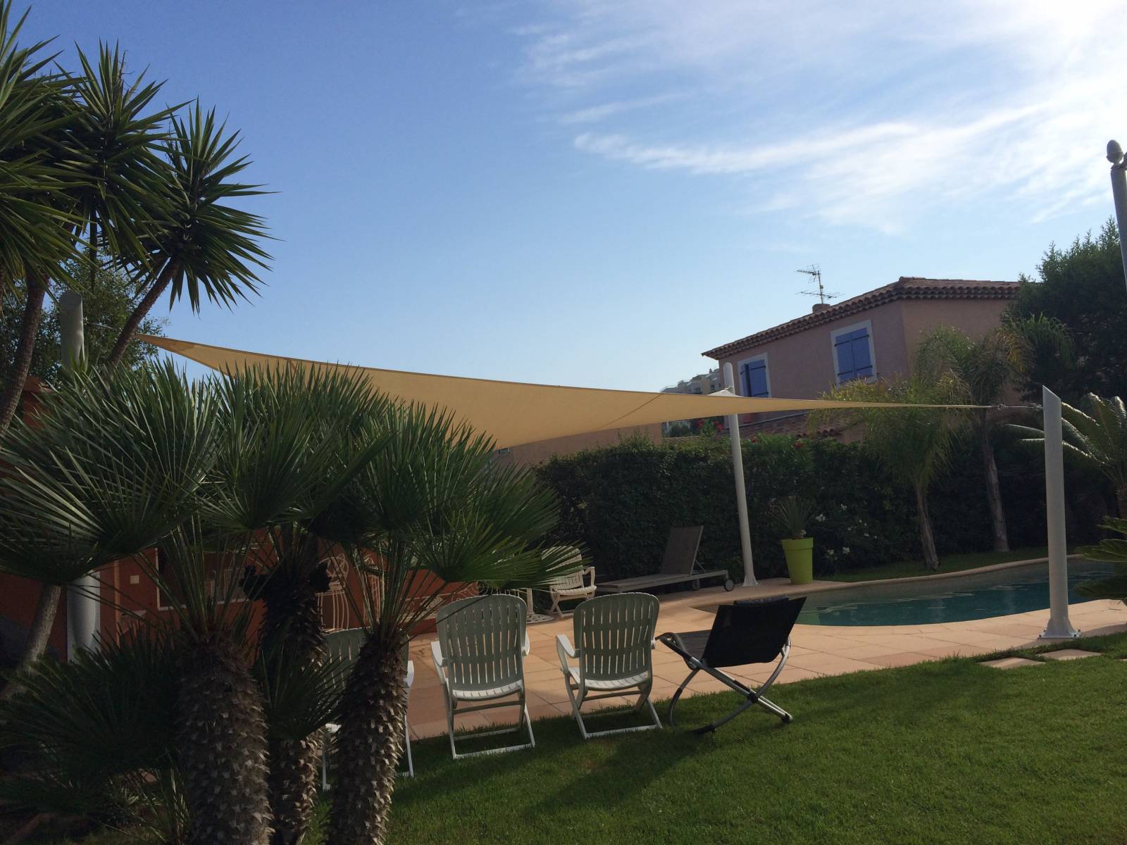 Voile d'ombrage Sanary sur Mer 