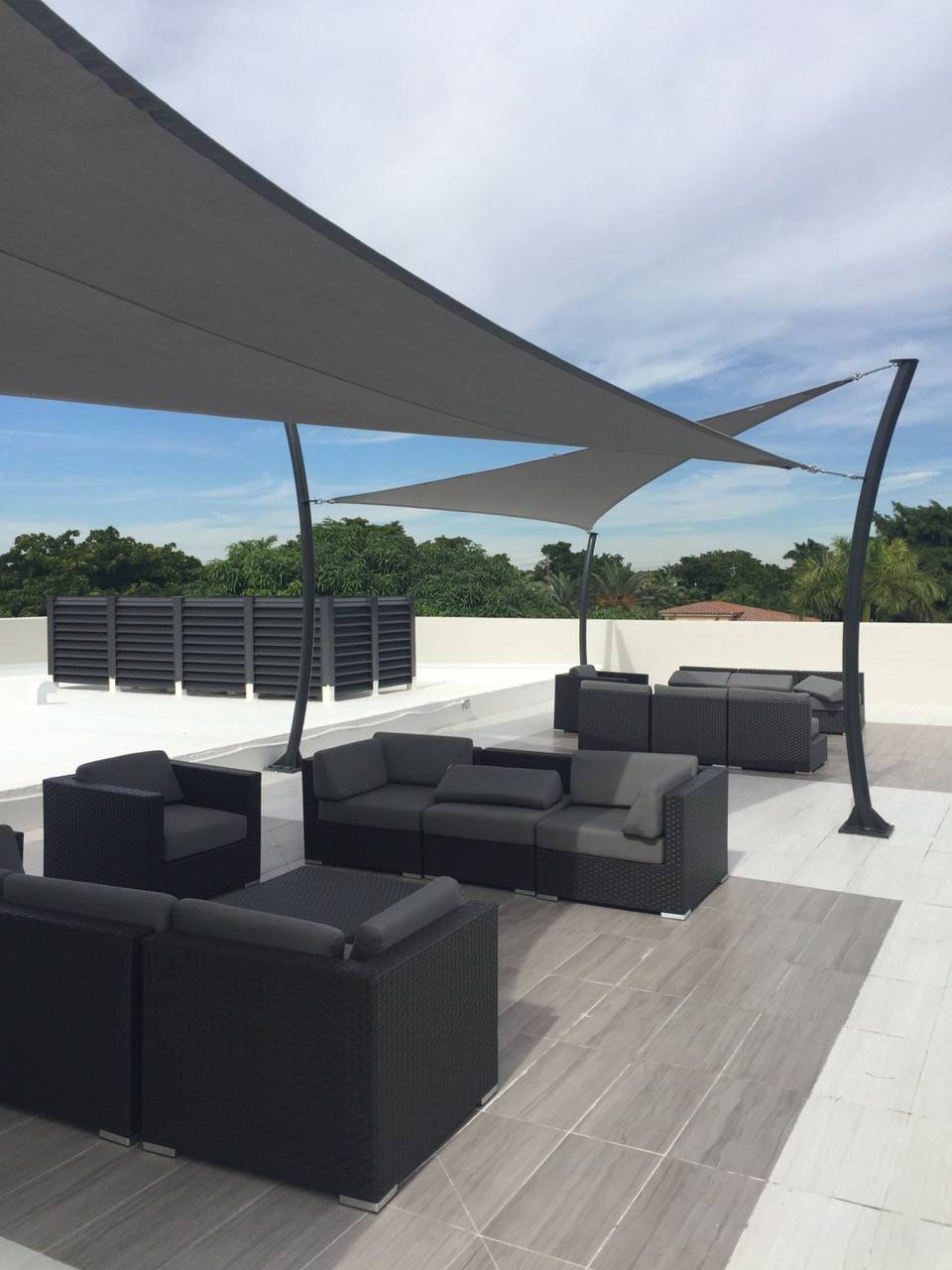 Voile d'ombrage Nice  installation Florida 