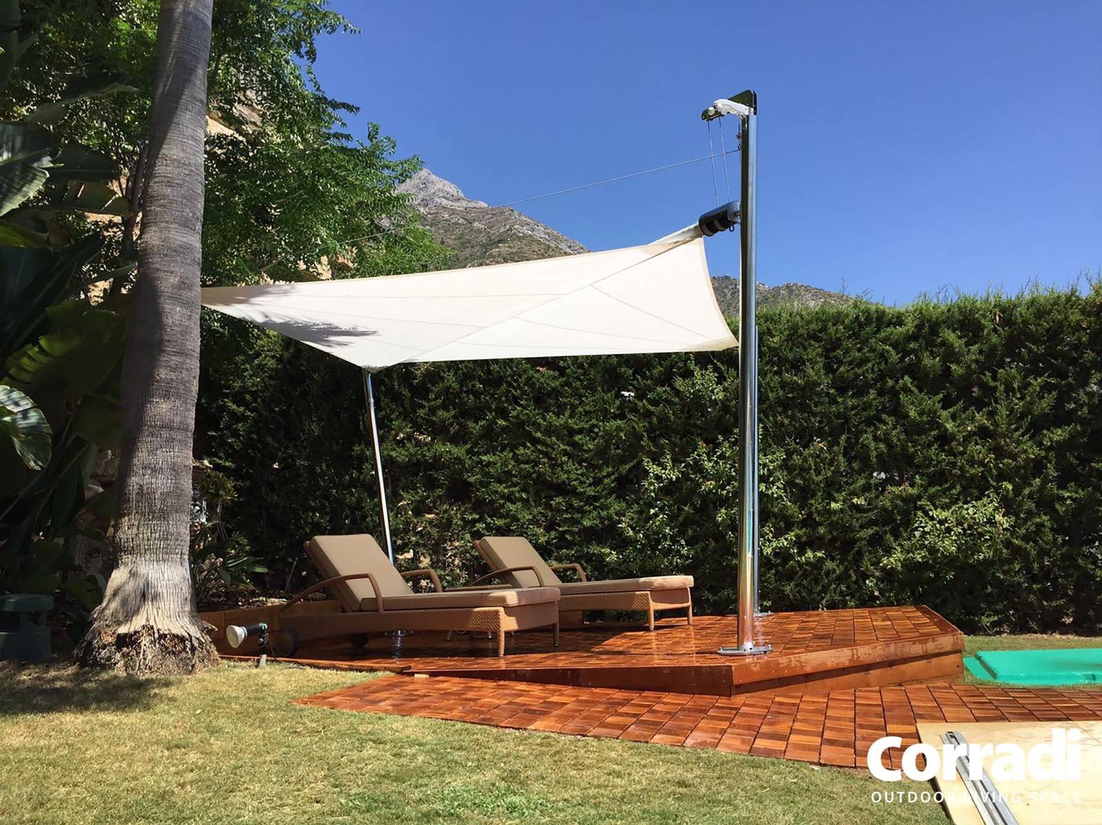 Voile d'ombrage sur mesure à Antibes 