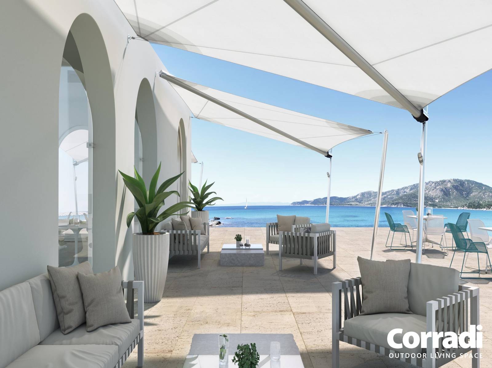 Fabricant installateur de voile d'ombrage sur mesure à Antibes 