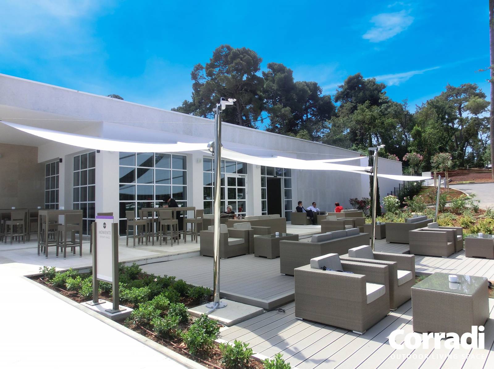 Voile d'ombrage pour professionnel de la restaurations à Saint tropez