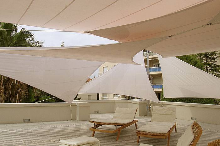 Voile d'ombrage sur mesure Cannes 06