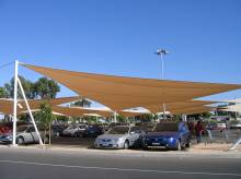 Voile d'ombrage pour Parking a Saint Tropez 