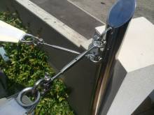 Poteaux en inox pour voile d'ombrage dans le var , Alpes Maritimes 