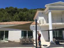 Entrtien de voile d'ombrage sur Aix en Provence 